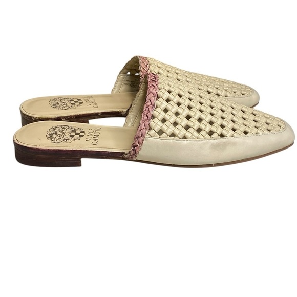 Vince Camuto Pandie Woven Leather Slide Mules Women's Size 6 - Picture 9 of 12